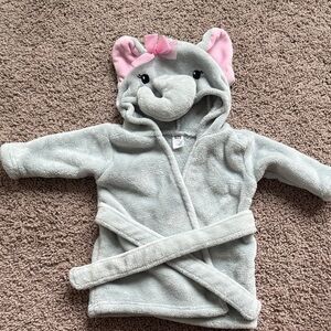 Adorable Elephant Hooded Kids Pajama Robe
